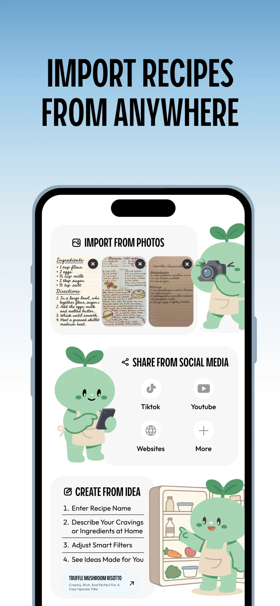 Import recipes from anywhere