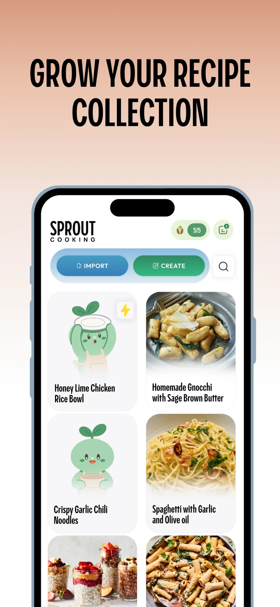 Grow your recipe collection