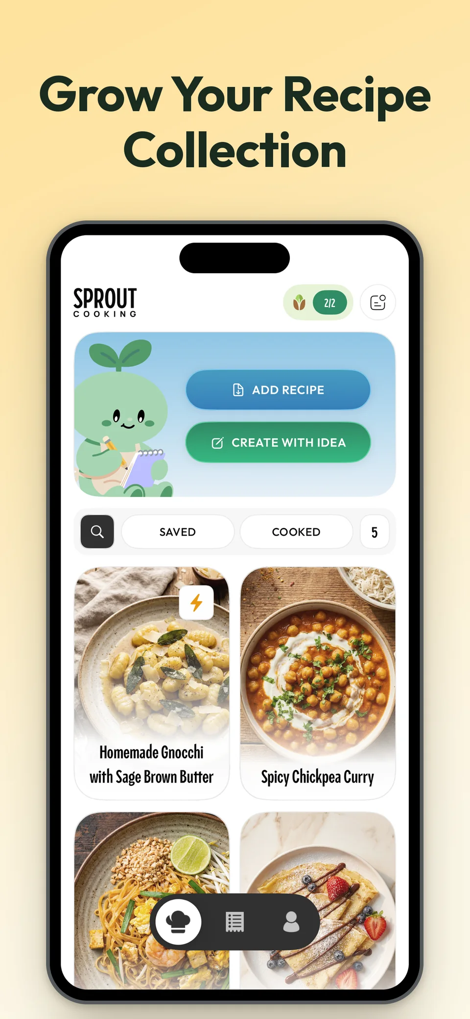 Grow your recipe collection